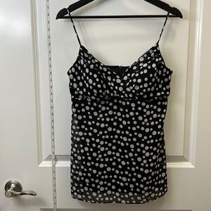 Onyx Nite Black and White Polka Dot Blouse
